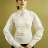 modelo en blusa blanca Ofeliajpg Blusa Ofelia